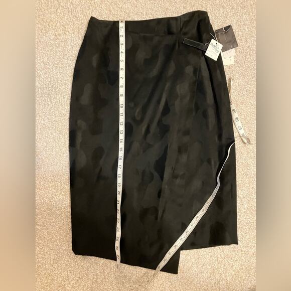 Finity Studio Wrap Front Skirt Black New Womens size 6 secretary classic mobwife - Picture 10 of 10